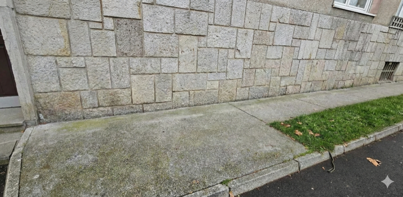 PO: Šara pred hišo v Ljubljana - čist prostor po odvozu